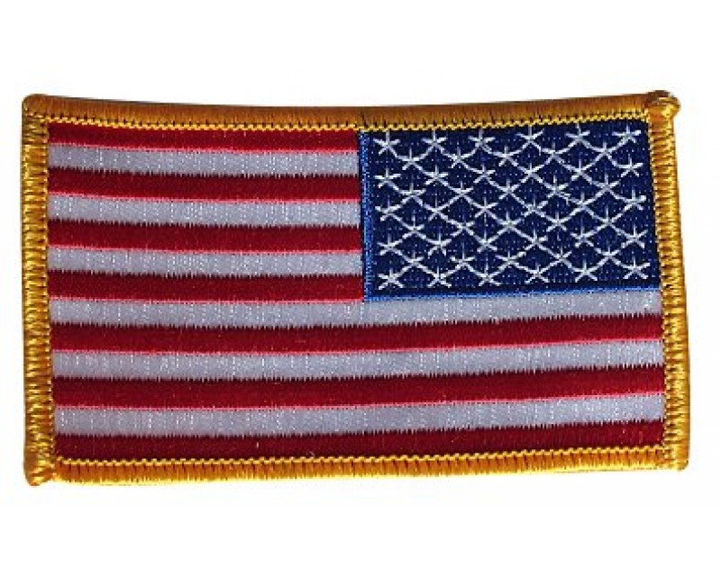 US textilní nášivka vlajka USA, pravá